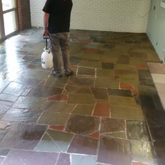 Stripping Slate with Polyurathane finish Wallingford CT